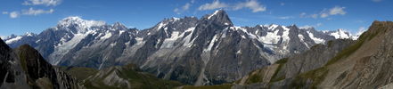 La chaine du Mont-Blanc